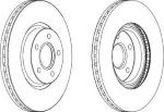 COPPIA DISCHI FERODO DDF1225 FORD VOLVO 